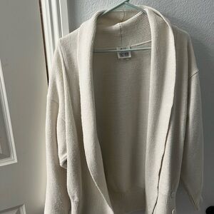 Anthropology Cream Cardigan